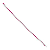 1.22ct Diamond & 2.03ct Ruby 14k White Gold Lady's Bracelet